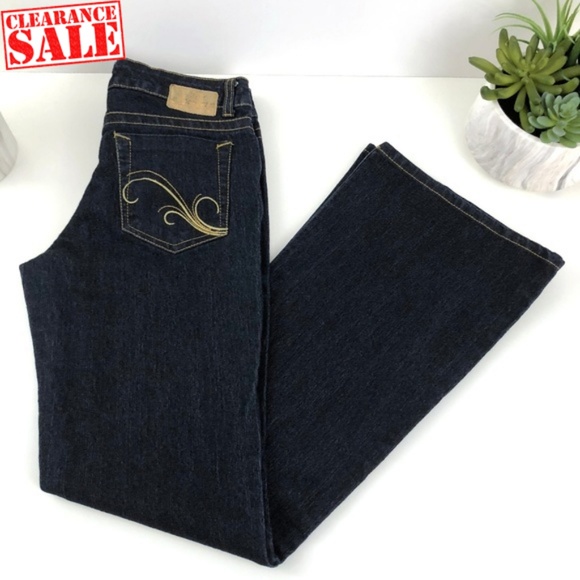 Grane Denim - Grane Flare Jeans Size 5 dark blue